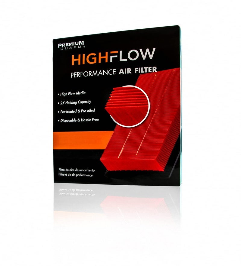 HIGHFLOW PA5314X, High Performance, Pre-Oiled Disposable Engine Air Filter | Fits 2013-99 Chevrolet Silverado 1500, 2004-99 Silverado 2500, 2014-01 Silverado 2500 HD, 2014-00 Tahoe